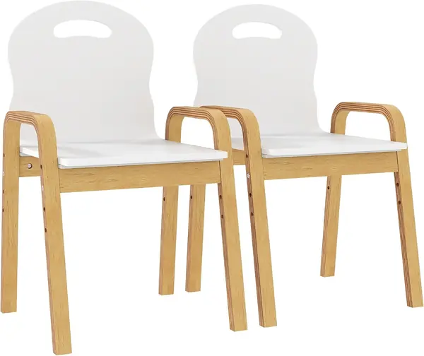 2er Set Kinderstuhl Stapel für Kinderzimmer 39x34x61,5 cm…