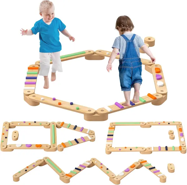 Balancierbalken Kinder Holz Schwebebalken 6…