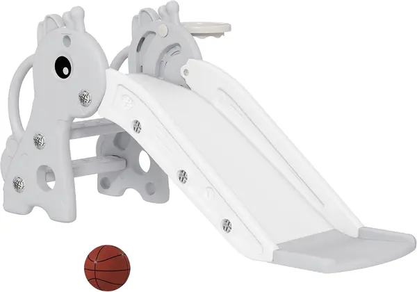 Kinder Rutsche 3-in-1 mit Basketballkorb für 1-3 Jahre…