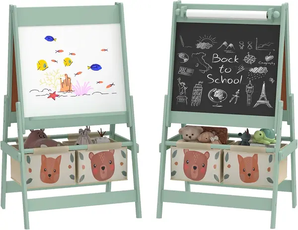 Kinder Staffelei Doppelseitige Whiteboard und Tafel 3-8…