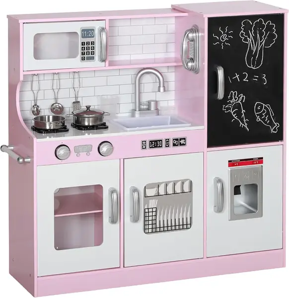 Kinderküche mit Spielzeug Telefon Kreidetafel für 3-8…