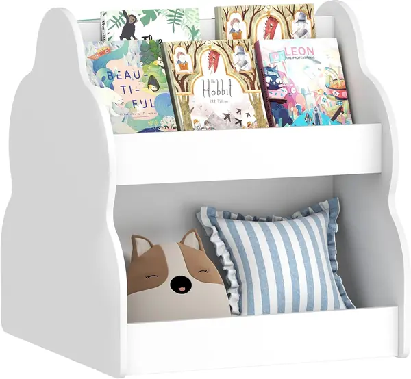 Kinderregal, Kinder-Bücherregal mit Rädern 54 x 50 x 56…