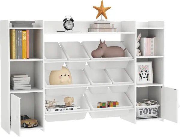 Kinderregal mit 8 Aufbewahrungsboxen 4 Fächern…