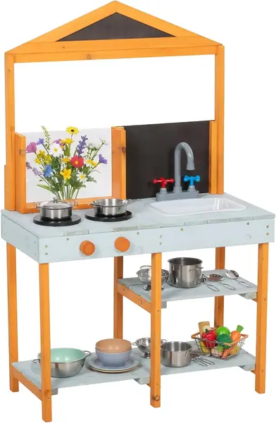 Matschküche Outdoor Spielküche mit Herd 3-8 Jahren…