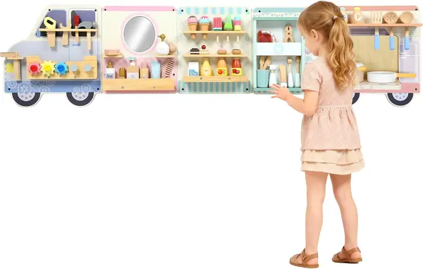 Montessori Aktivitätswand Busy Board im Truck-Design ab 3…