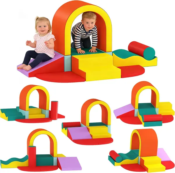 Motorik Baby 10 Stück, EPE-Schaum, PU-Bezug, mehrfarbig