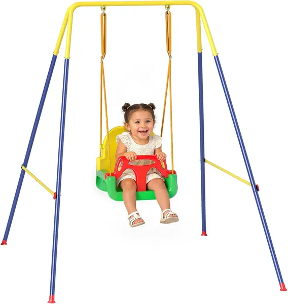 Schaukel für Kinder, 3-in-1, zusammenklappbare Schaukel…
