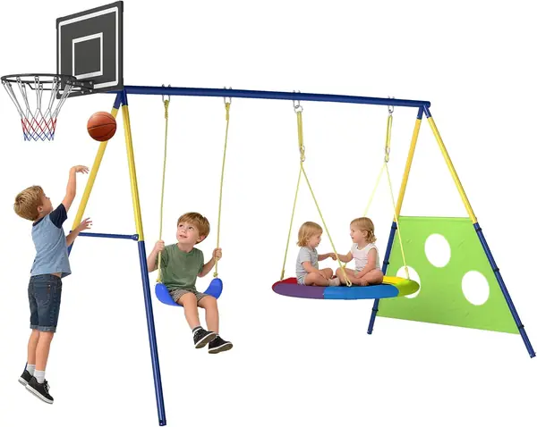 Schaukelgestell 4-in-1 bis 150 kg für Kinder 288 x 160 x…