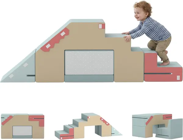 Schaumstoff Bausteine für Kinder 2er Set rutschfest XXL…